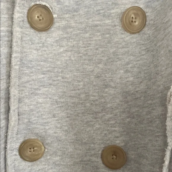 Frank & Eileen Belfast Gray Triple fleece Pea Coat Double-Breasted - Picture 4 of 7